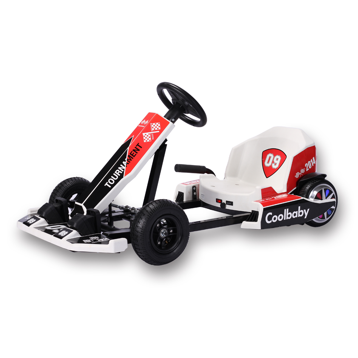 Go karts eléctricos para niños, coche de karting, carreras para adultos, scooter de deriva de 4 ruedas con luces LED